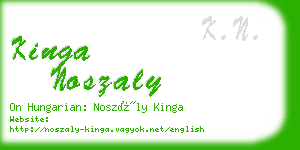 kinga noszaly business card